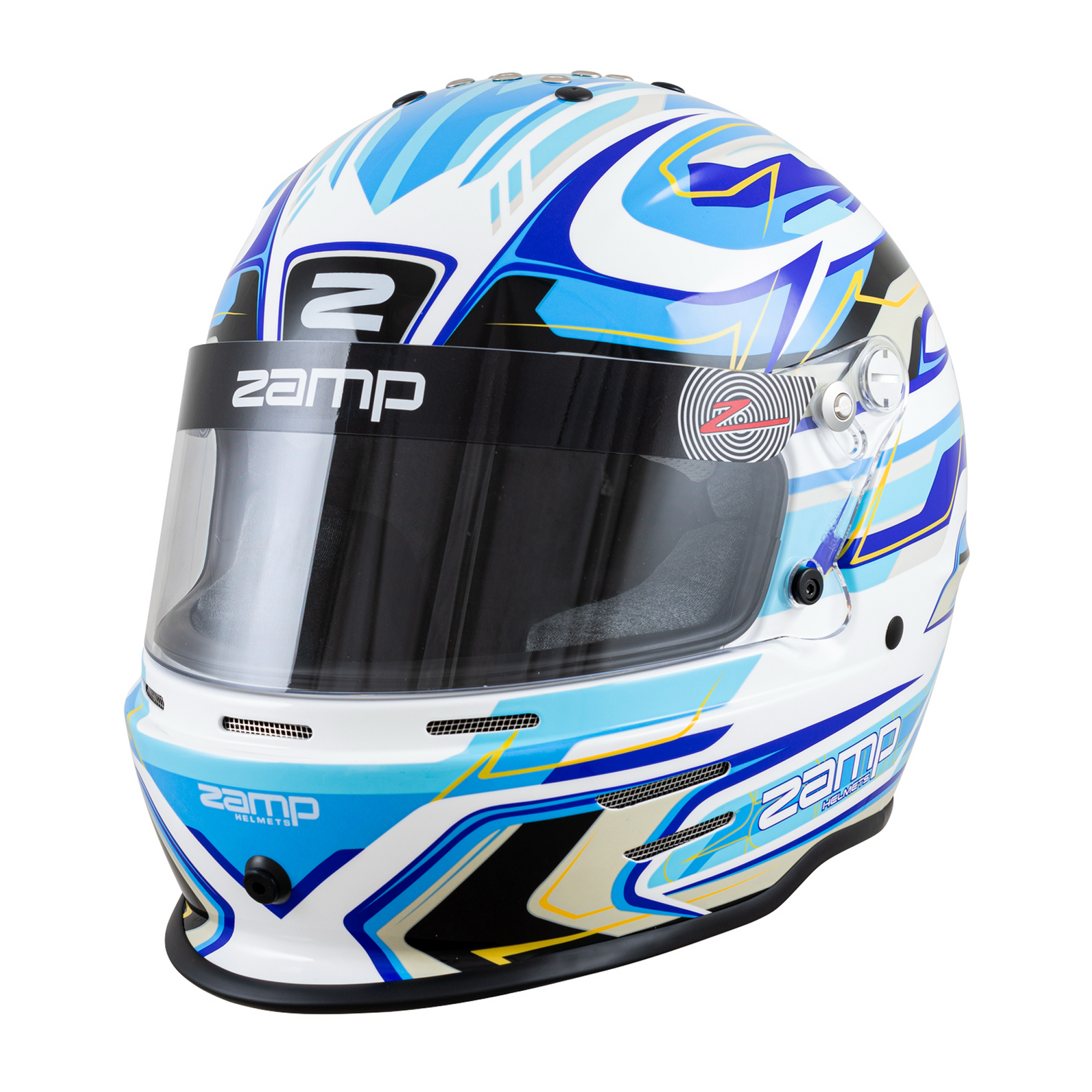 RZ 42 Youth Karting Helmet - Blue / White